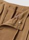 Beige Straight-Fit-Hose aus Stretchgewebe_5