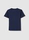 Boy's blue pure cotton regular fit t-shirt with print_1