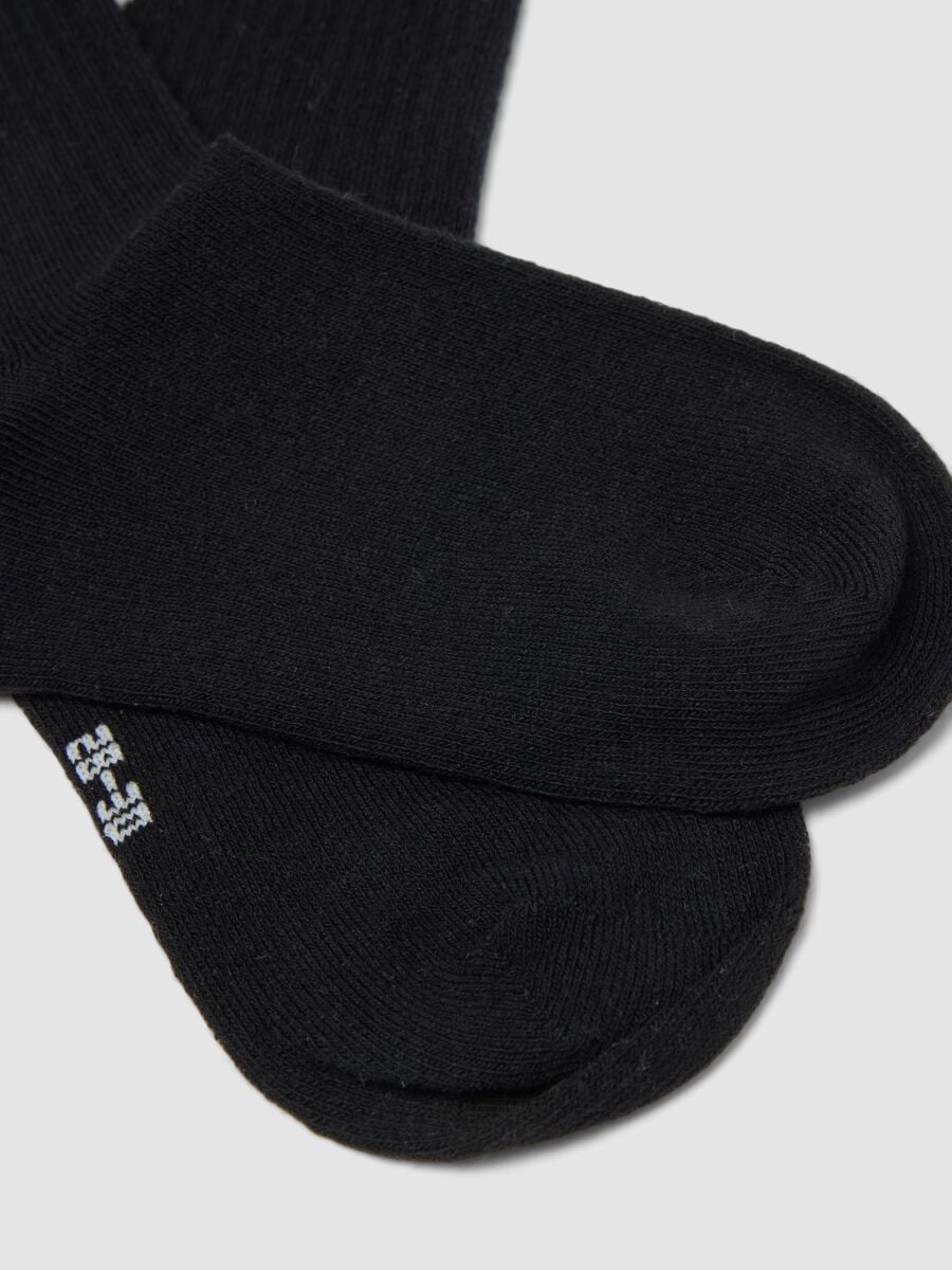 3-pack of multicolour short socks in organic stretch cotton for boys_1