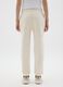 Beige Cotton Mix Regular Fit Trousers_2