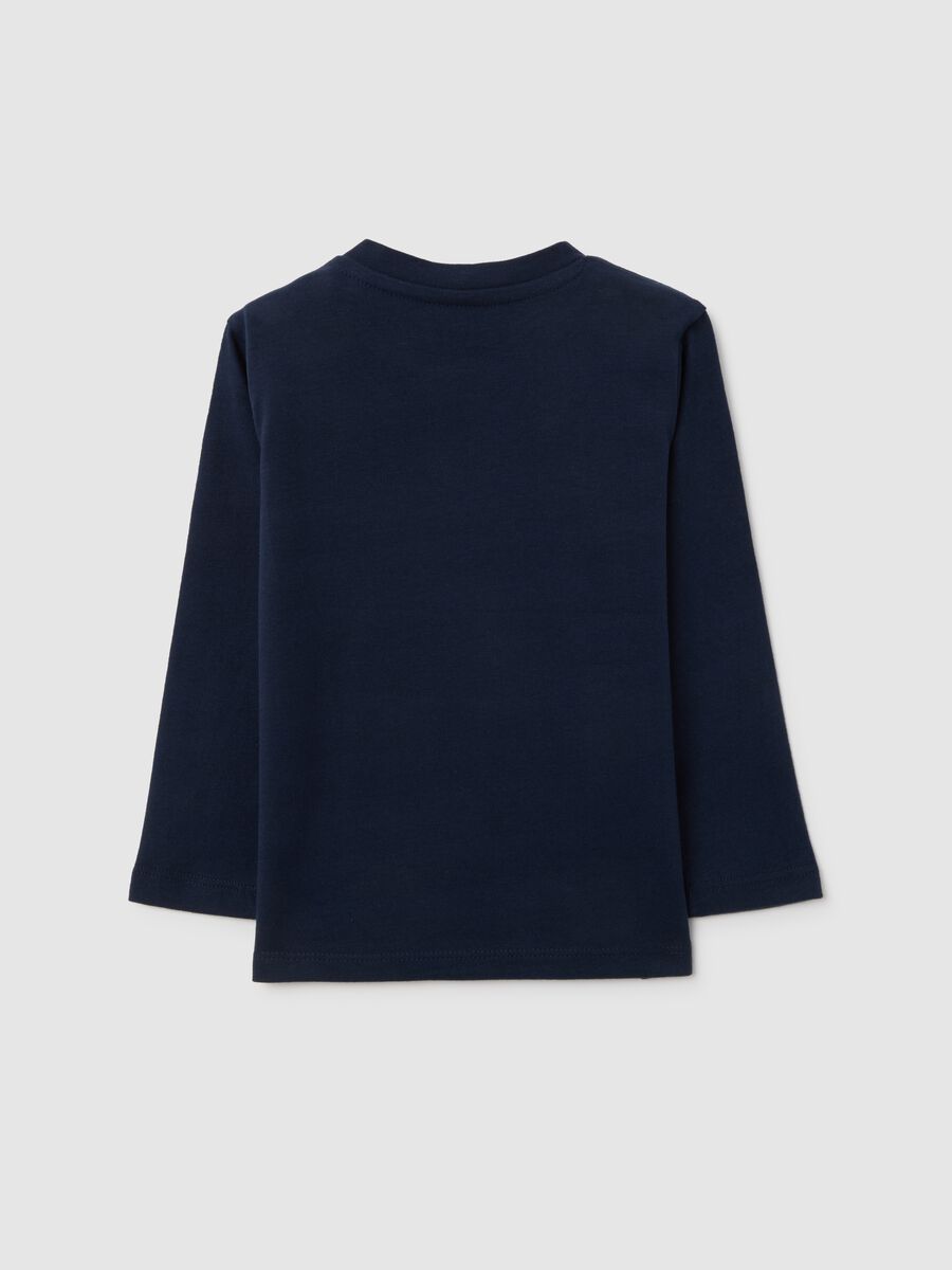 Blue Regular Fit Baby T-shirt in Pure Cotton_1