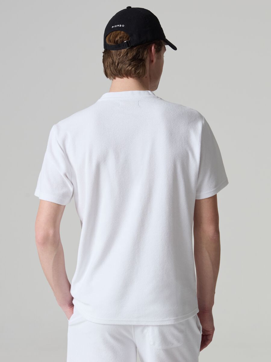 Reverse French terry T-shirt with pocket_2