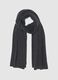 Grey wool and cashmere blend scarf_0