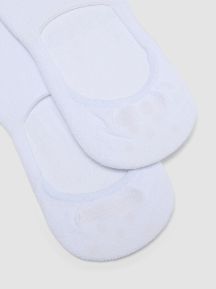 3er-Pack wei&szlig;e Invisible-Socken aus Bio-Baumwolle_2