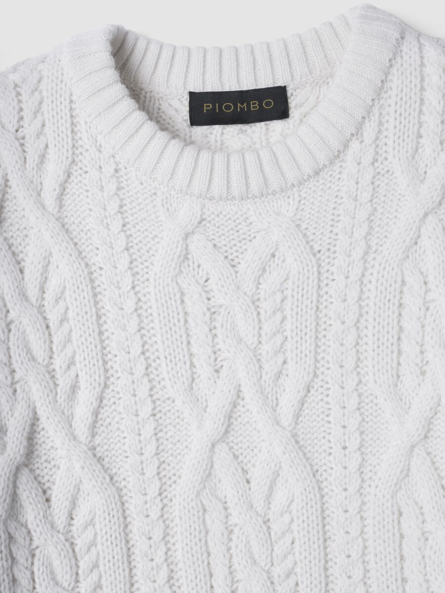 White regular-fit jacquard wool-blend jumper_5