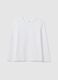 White pure cotton regular fit girl's top_0