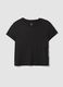 Black Viscose Stretch Short Sleeve T-shirt_3