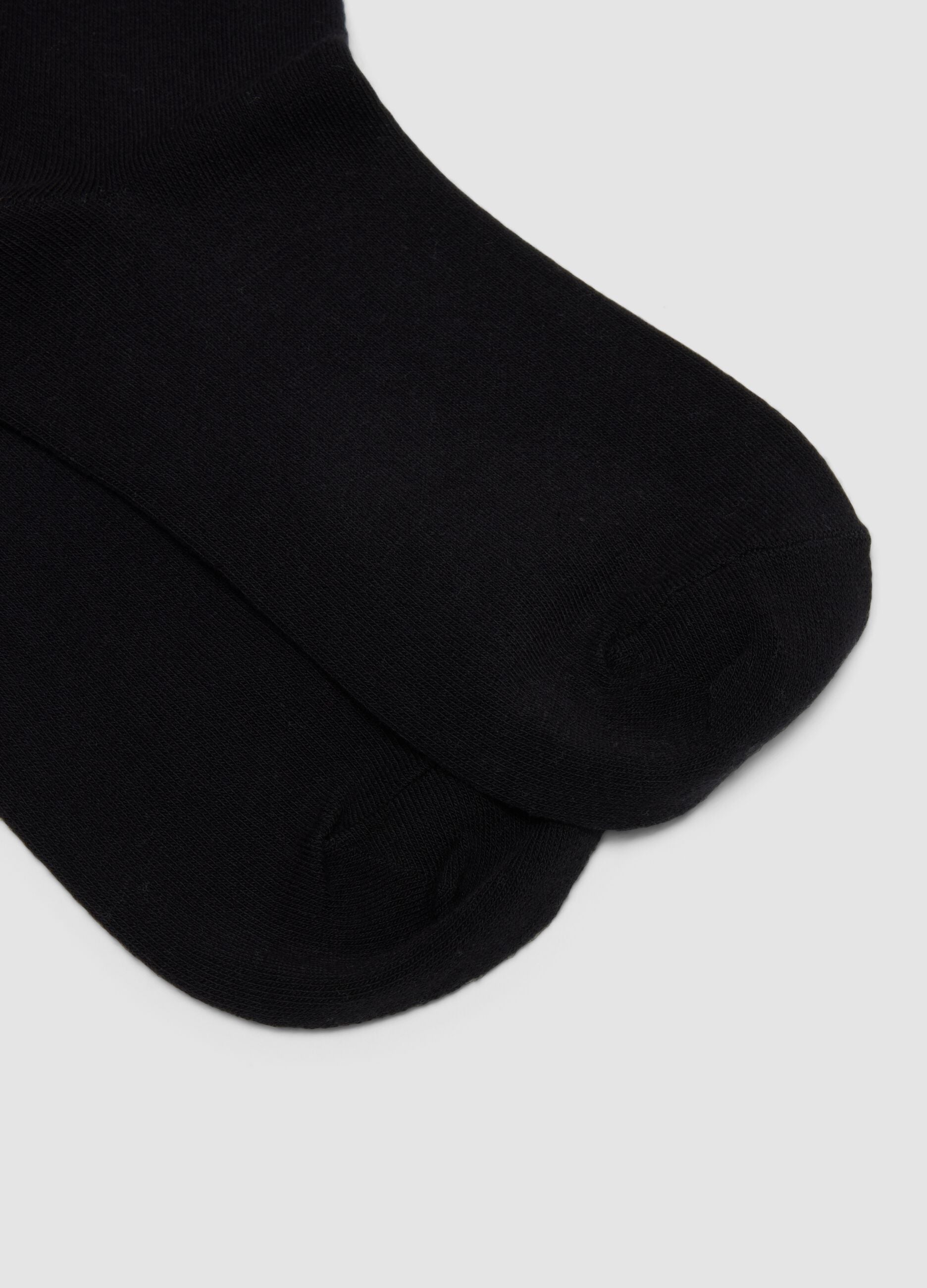 3er-Pack schwarze Socken aus Bio-Baumwolle