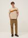 Beige pure cotton regular fit T-shirt with print_1