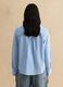 Pure cotton light blue regular fit shirt with bow collar_2