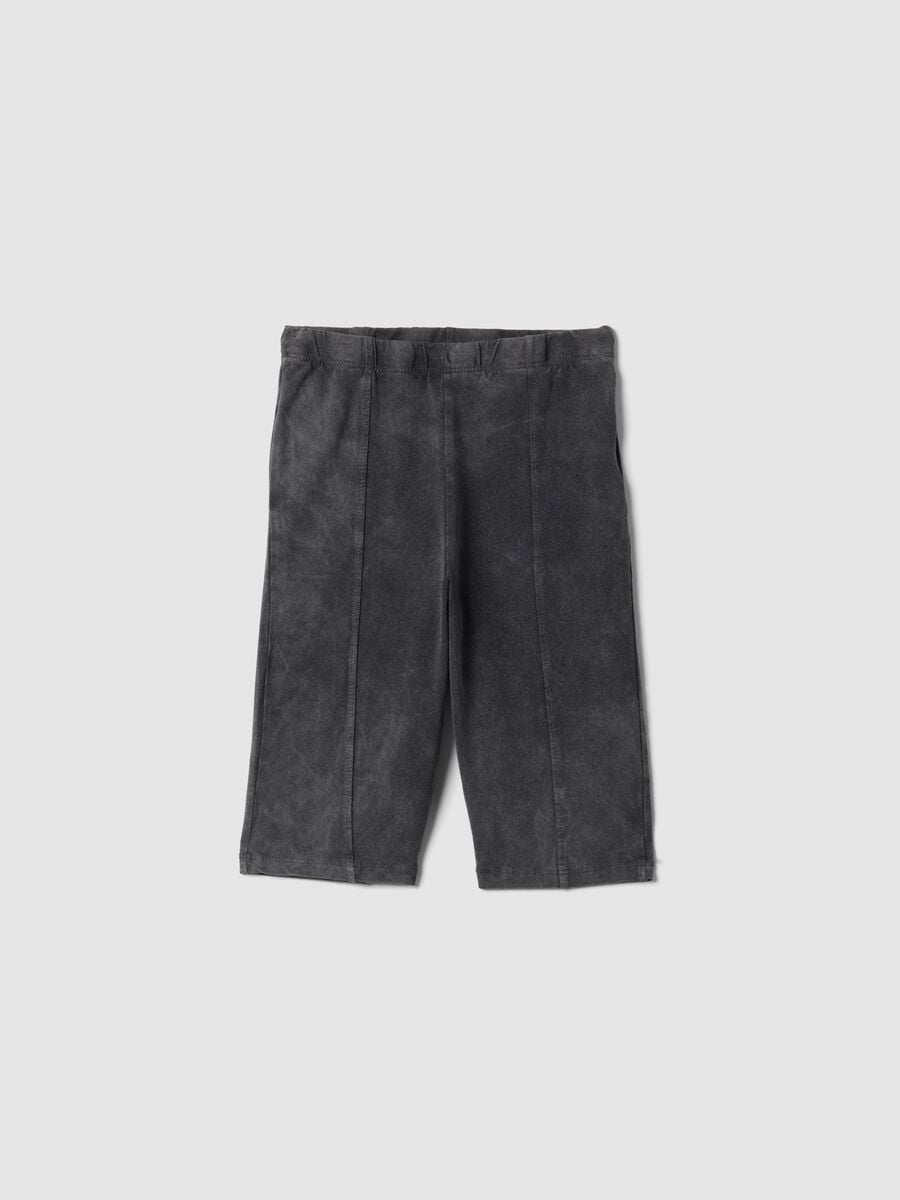 Grey stretch cotton cycling shorts_3