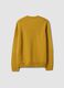 Mustard yellow regular-fit crew-neck knitted jersey jumper_2