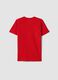 Boys&rsquo; red pure cotton T-shirt, regular fit_4