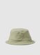 Green organic cotton bucket hat for baby_0