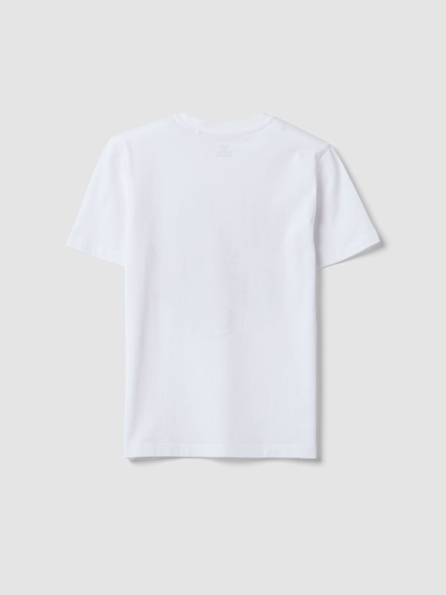 White short-sleeved organic cotton T-shirt_4