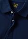 Navy stretch-cotton long-sleeve polo shirt, regular fit_1