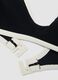 Schwarzes Bikini-Top aus Stretchmaterial mit weissen Kanten_1