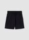 Boys&rsquo; black 100% cotton regular-fit shorts_0
