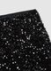 Black regular fit shorts with sequins_5