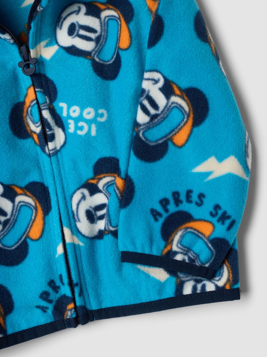 Ocean-blue crew-neck sweatshirt with Mickey print_2