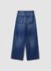 Blue denim wide-leg jeans in pure cotton_6