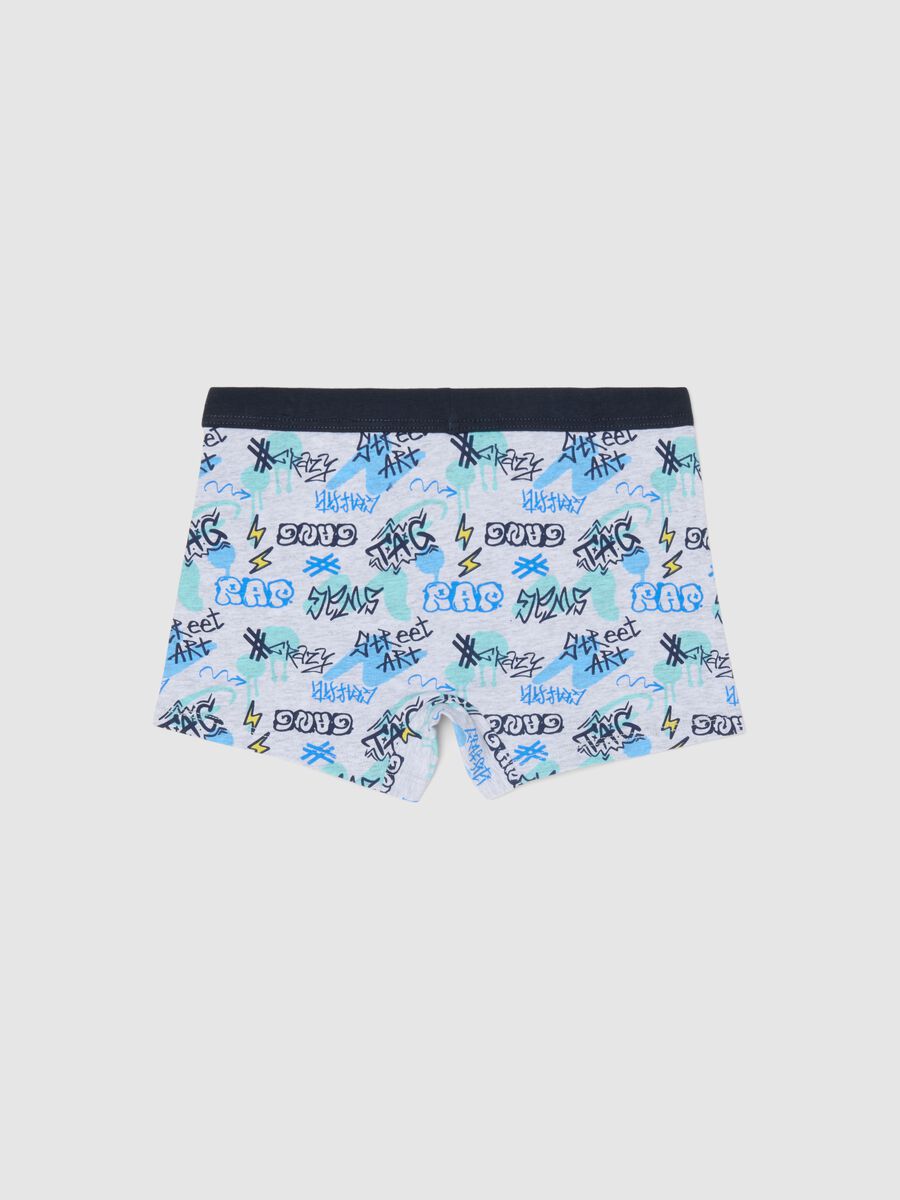 Multicolour stretch cotton boys' boxer briefs with regular fit_1