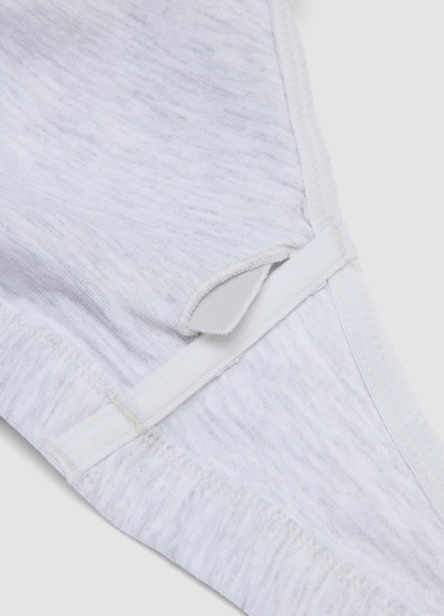 Grey organic cotton and stretch viscose triangle bra