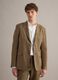 Regular Fit Brown Pure Linen Blazer_3