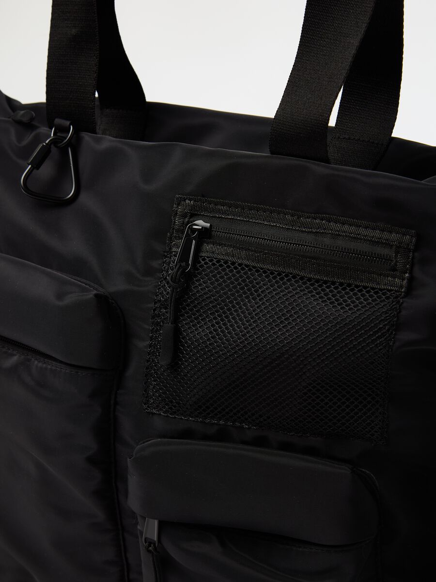 Shopping bag with external pockets_2
