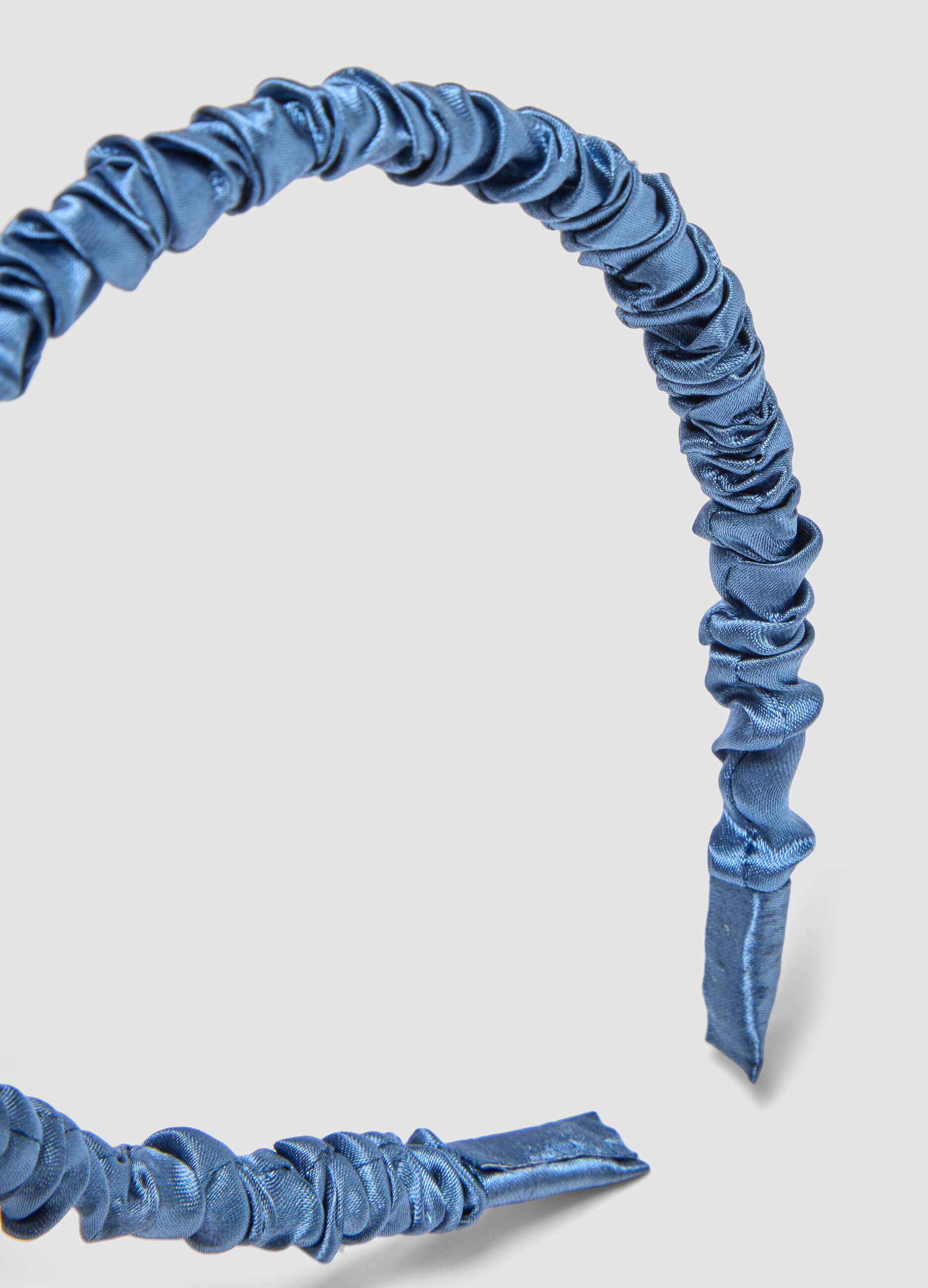 SINCERELY HAIR Bandolete de cetim azul