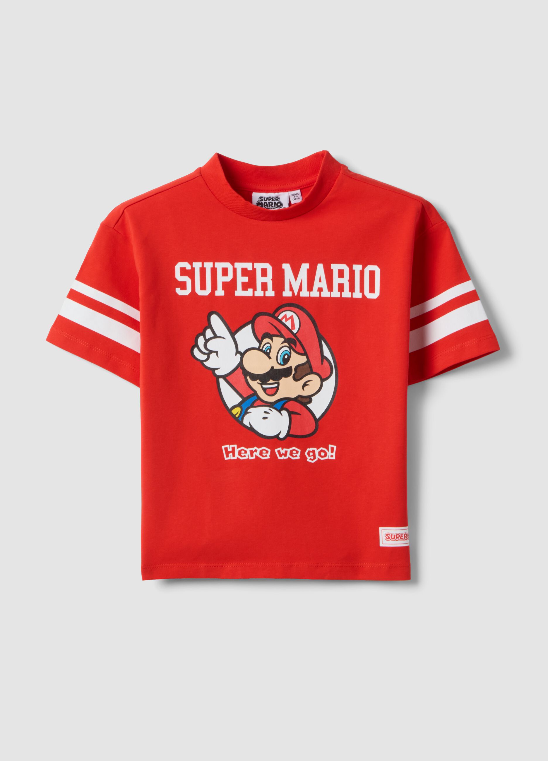 &Pi;&alpha;&iota;&delta;&iota;&kappa;ό &kappa;ό&kappa;&kappa;&iota;&nu;&omicron; T-shirt Super Mario &alpha;&pi;ό &epsilon;&lambda;&alpha;&sigma;&tau;&iota;&kappa;ό &beta;&alpha;&mu;&beta;ά&kappa;&iota;