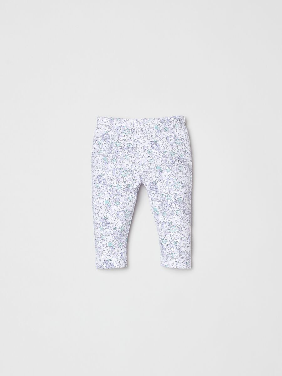 Leggings with floral pattern_0
