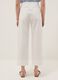 White cotton stretch straight jogger trousers_2
