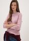 Pink fitted long-sleeve crew-neck top_0