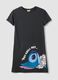 Graues Nachthemd aus reiner Baumwolle mit Stitch-Print_4