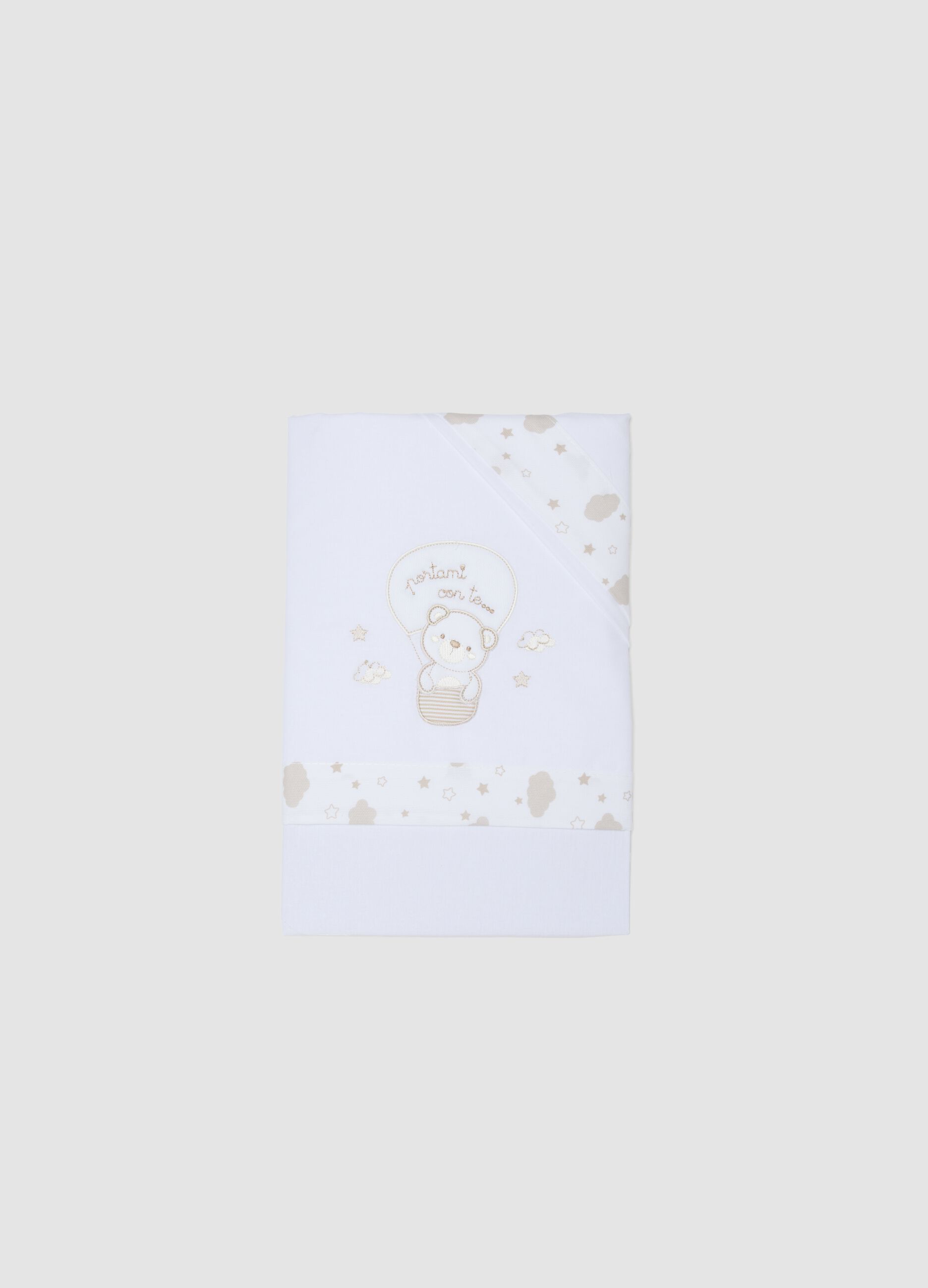 White pure cotton crib sheet set for newborns