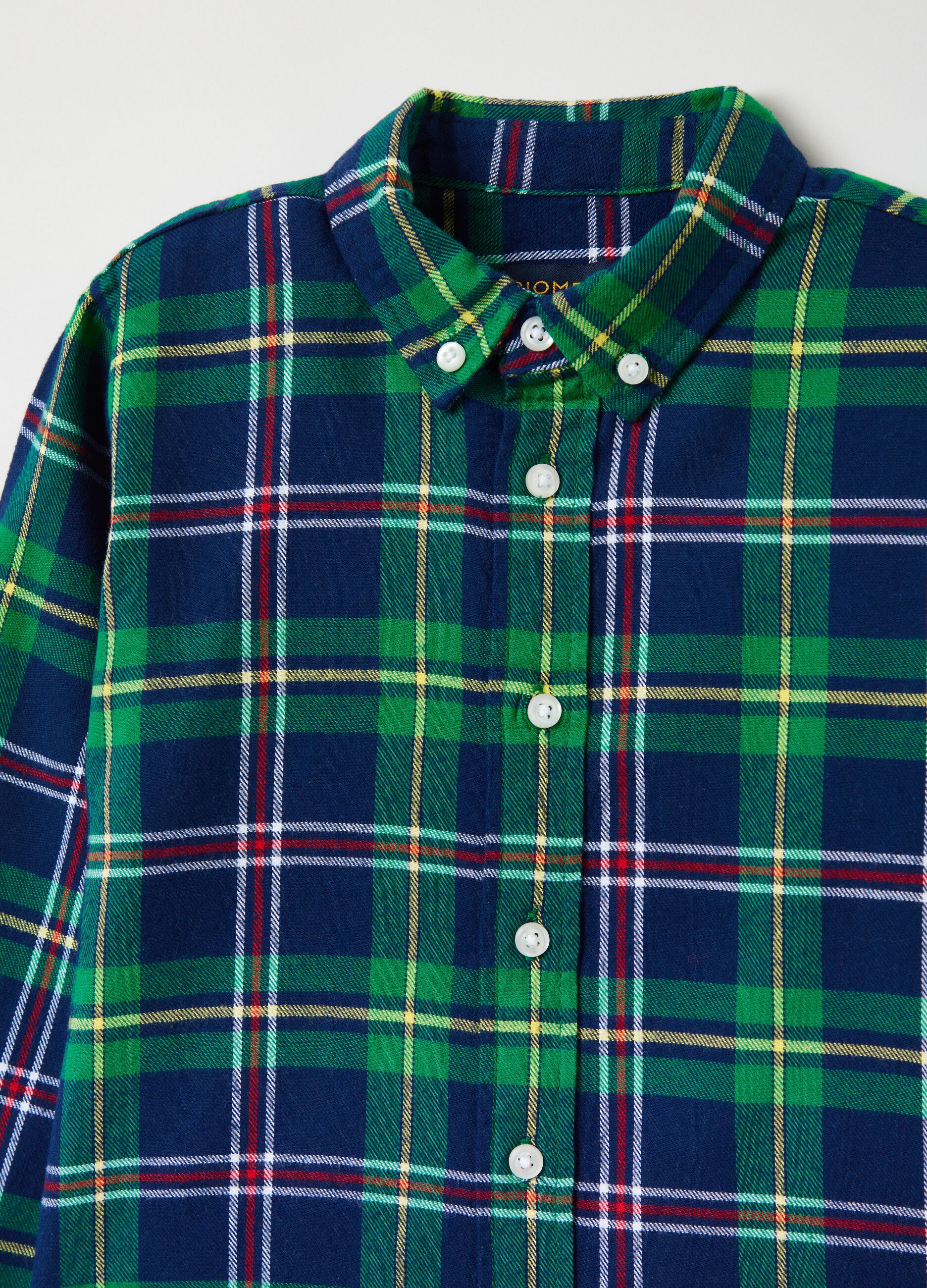 Cotton shirt with check pattern_2