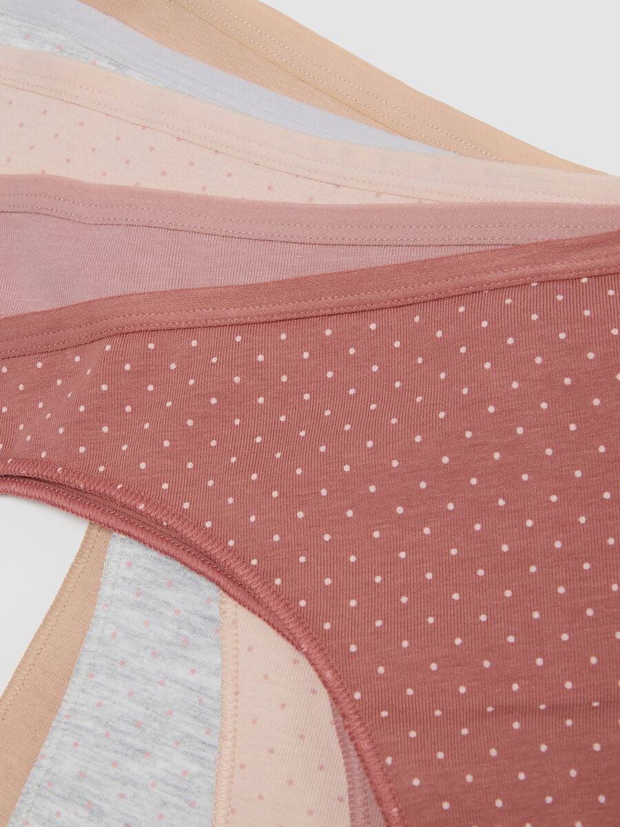 Five-pack of Brazilian briefs in organic cotton and stretch viscose_5
