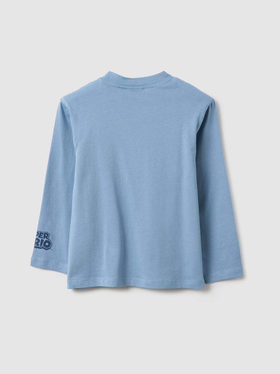 Blue regular fit pure cotton t-shirt for children_1