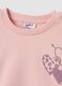 Rosa Oversize-Sweatshirt aus reiner Baumwolle mit Herz-Print f&uuml;r Baby-M&auml;dchen_2