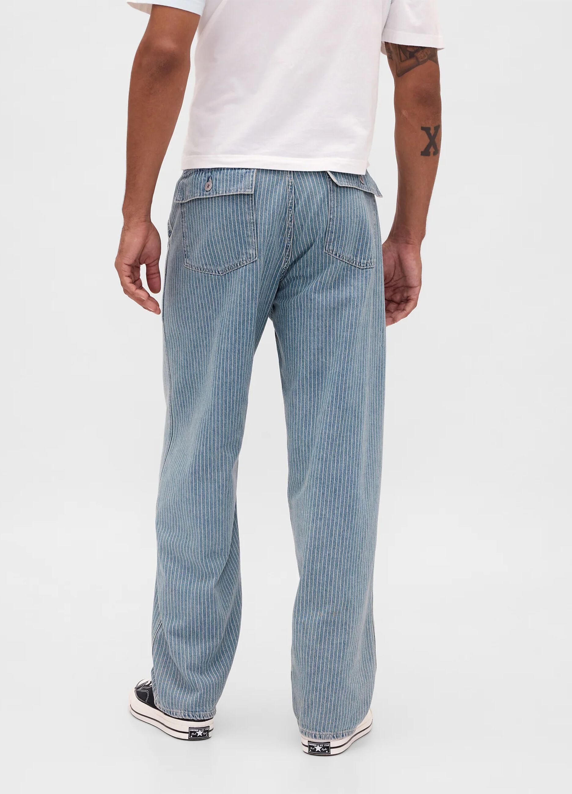 &Tau;&zeta;&iota;&nu; baggy &alpha;&pi;ό &kappa;&alpha;&theta;&alpha;&rho;ό &mu;&pi;&lambda;&epsilon; &beta;&alpha;&mu;&beta;ά&kappa;&iota; regular fit &mu;&epsilon; &pi;έ&nu;&tau;&epsilon; &tau;&sigma;έ&pi;&epsilon;&sigmaf;