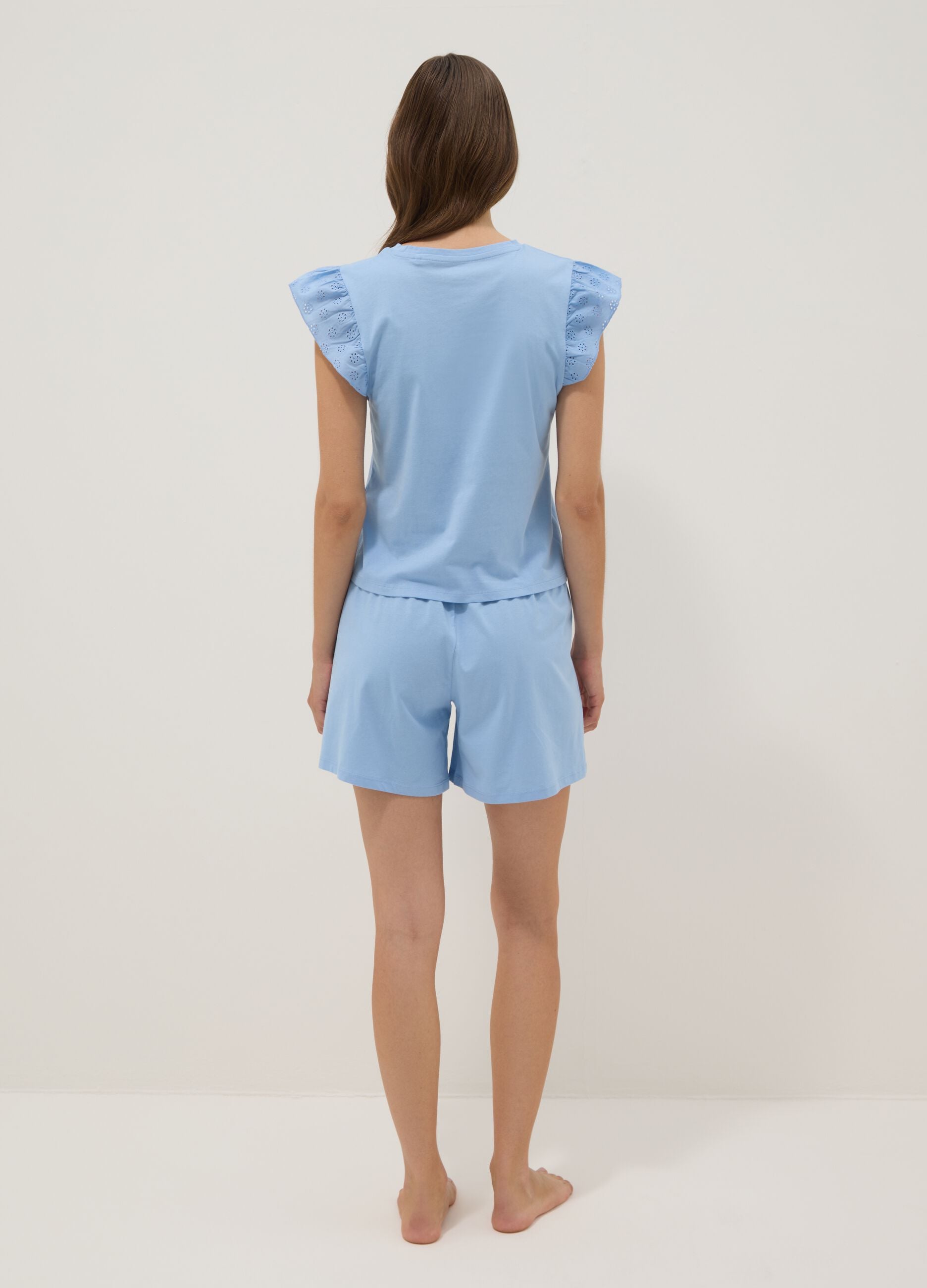 Light blue organic cotton pyjamas