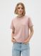 Pink pure cotton regular fit T-shirt_1