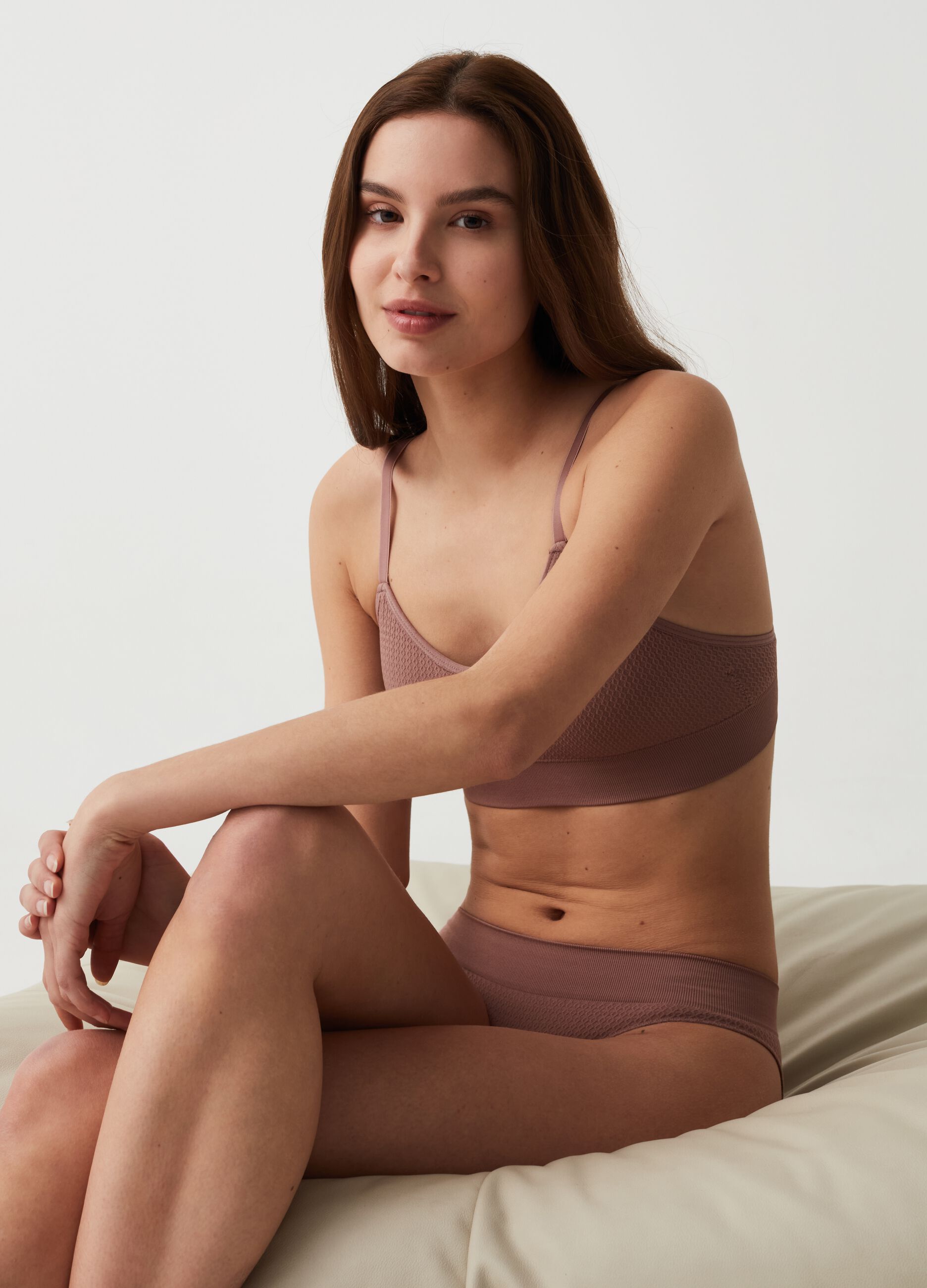 Bralette with woven design