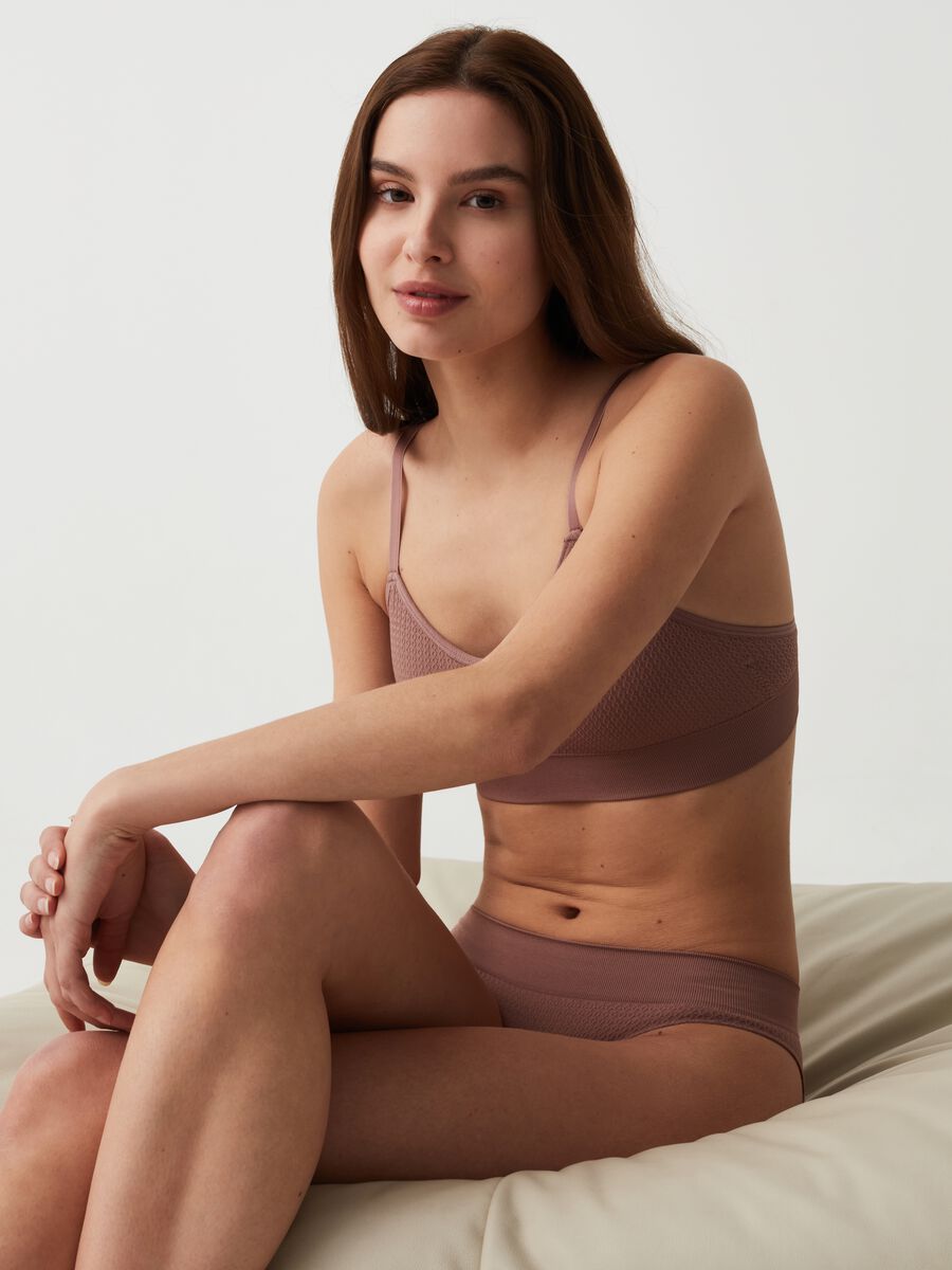 Bralette with woven design_0