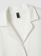 White Stretch Viscose Blend Nightdress with V-Neck_5