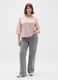 Pink regular fit stretch blend T-shirt_1