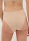 High-waisted stretchy beige fabric briefs_2