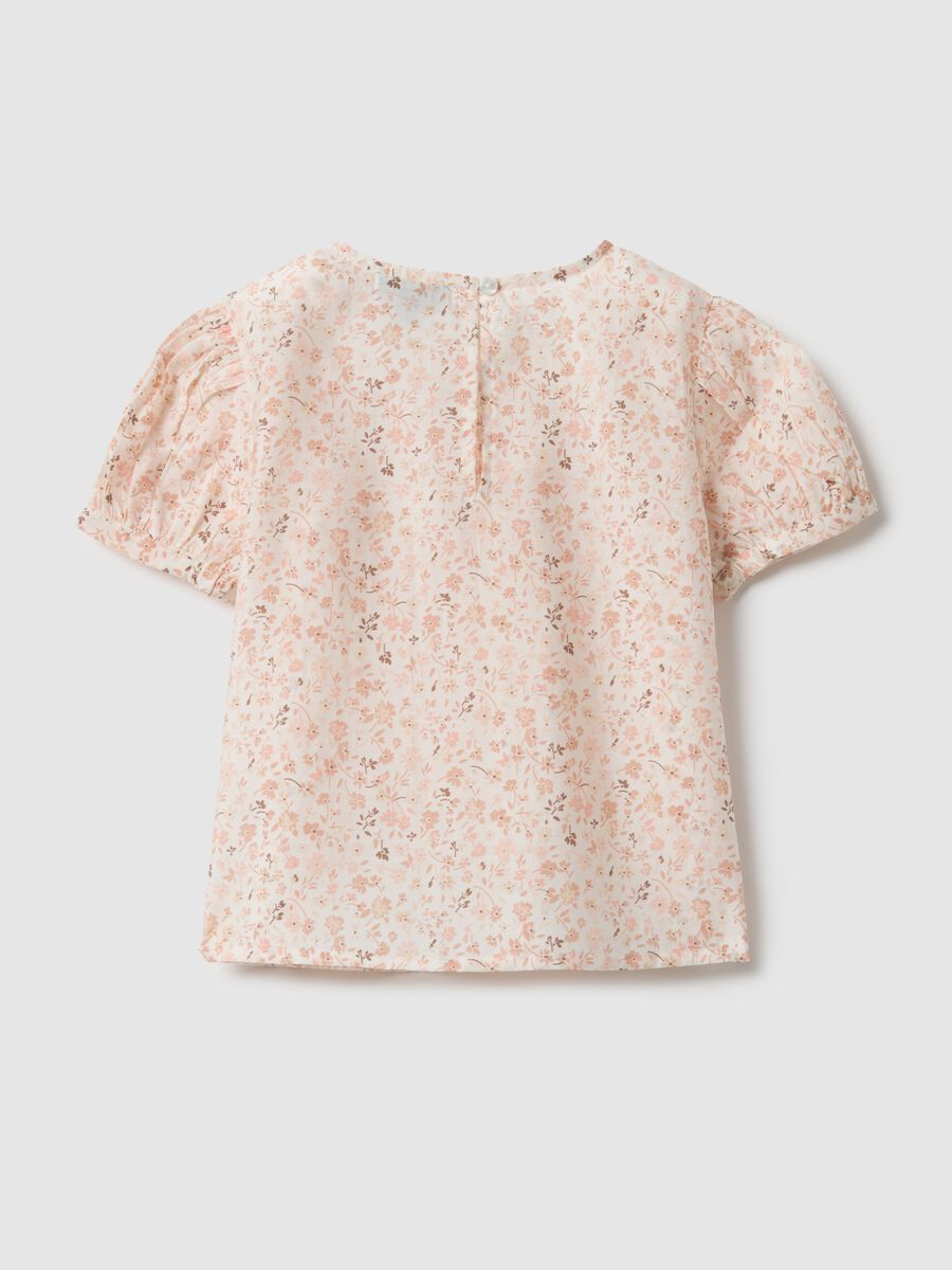 Multicolour Lyocell Blend Floral Blouse for Girls Regular Fit_1