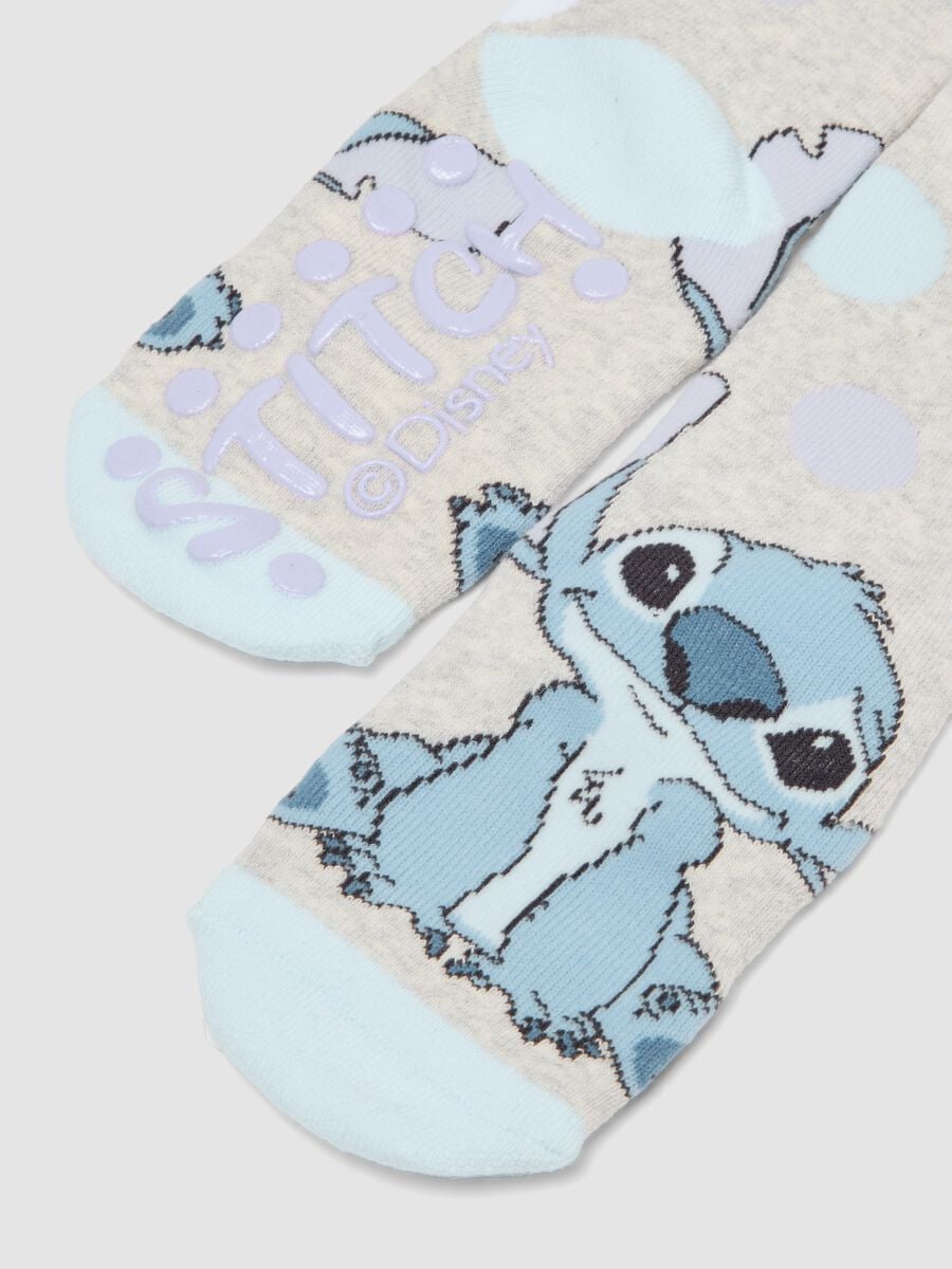 2-pack multicolour organic stretch cotton socks with Stitch print_1
